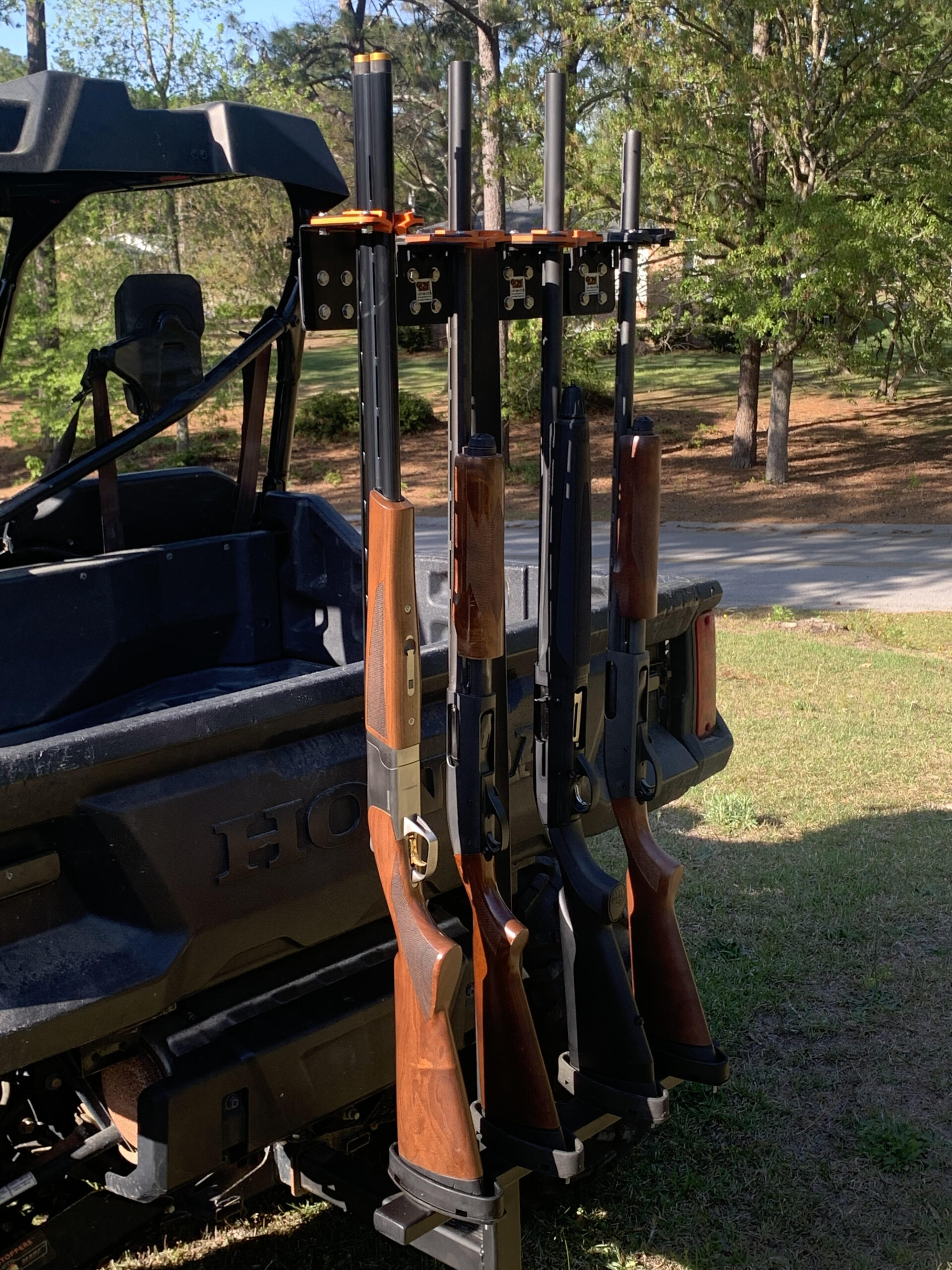 Pioneer 1000 Sporting Clay Utv Gun Rack Setup Utv Gun Racks